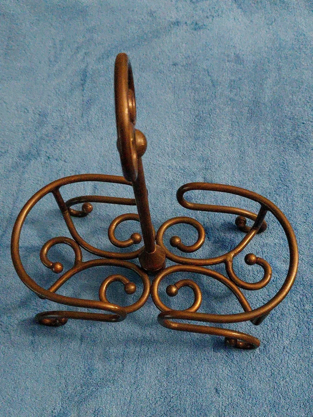 Princess House Fantasia Metal Caddy/ Cruet Holder Item #2593
